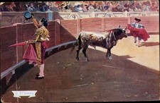Künstler Ak Stierkampfarena