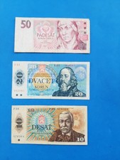 1 x 10+20+50 Korun
