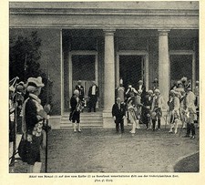 Adolf von Menzel auf einem Kaiserfest in Sansouci * Bilddokument 1905