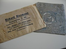 Antik Wäscheschablone