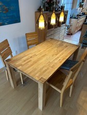 Massivholz Esstisch Kernbuche geölt 160x90 (Kombination mit Stühlen+Bank mögl.)