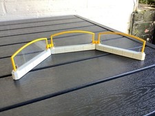 Playmobil  3 Zaunelemente mit Glas Transparent als Ersatzteil für 4093