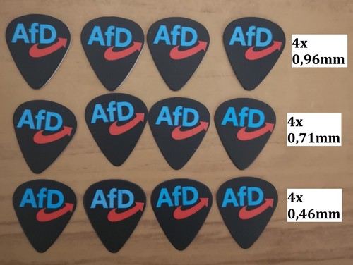 Set aus 12x afd plektren - afd,