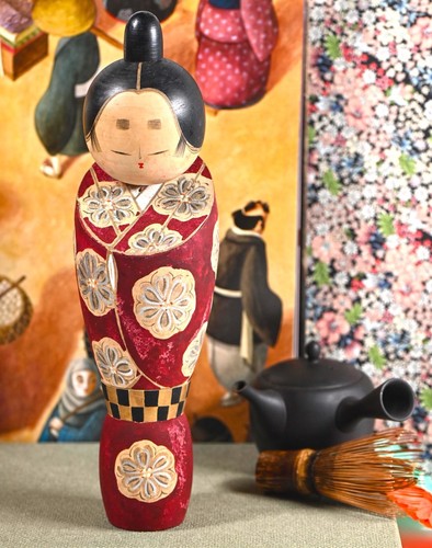 Exclusive vintage kokeshi doll - vintage,