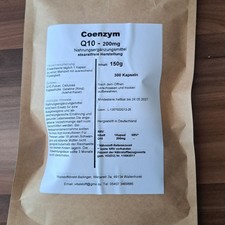 Coenzym Q10 300 Kapseln | 200mg  Ubiquinon,stearatfrei ohne Siliciondioxid