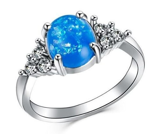 Ring damen blau farbe opal - blau,