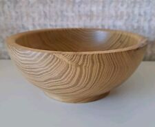 gedrechselte Schale aus Akazienholz, geräuchert , Durchmesser 21 cm Handarbeit