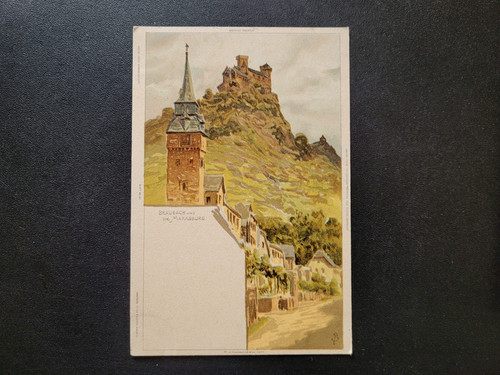 Litho braubach am rhein - ,