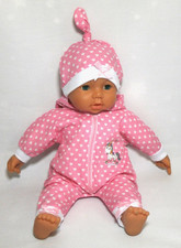 Puppenkleidung  Kombi Set Spielanzug Schlafanzug Overall Re born  Baby 43cm-46cm