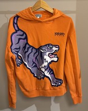 Kenzo Orange Tiger Hoodie für Teens