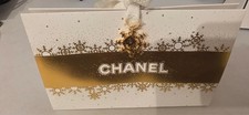 Chanel Charm Ice Crystal Schneeflocke Gold Ornament Anhänger Geschenk  Snowflake
