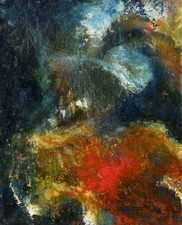 Hans-Jörg Holubitschka Gemälde Öl auf Leinwand handsigniert Gerhard Richter