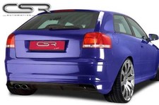 Heck Ansatz Einsatz Spoiler Tuning Diffusor für Audi A3 8P HA015