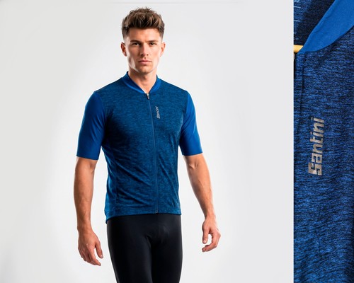 Santini full zip radtrikot - full,
