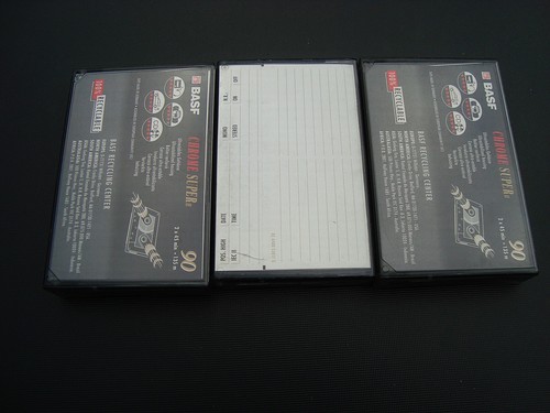 Audio leer kassetten - 3x,