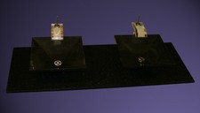 Naturstein Doppel Waschtisch