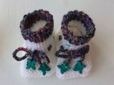 Puppe  Schühchen Weiß -