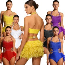 DE Damen Glitzer Tanz-Body mit