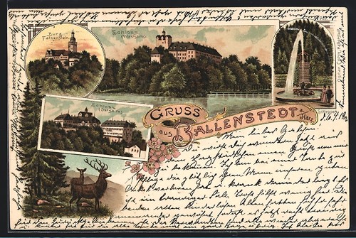 Lithographie ballenstedt - ballenstedt, a