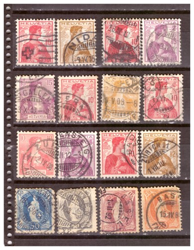 Schweiz 1914 sammlung - schweiz,