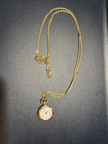 Vergoldete damen taschenuhr - vergoldete, damen-taschenuhr