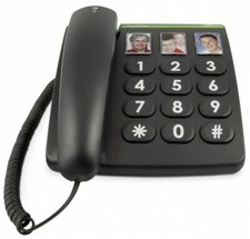 Doro PhoneEasy 331ph Schnurgebundenes Senioren Tischtelefon Schwarz Foto Telefon