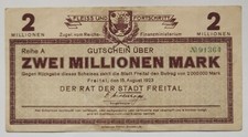 Notgeldschein Freital, 2 Mio