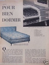 WERBUNG 1958 TRÉCA MATRATZE