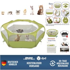 Kleintier Freilaufgehege - , Faltbar und Schnell Aufbaubar - Grün