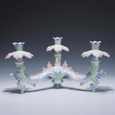 3-armiger Porzellan Tischleuchter im Rokokostil - Ø 38 cm