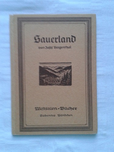 Sauerland von josef bergenthal - sauerland,