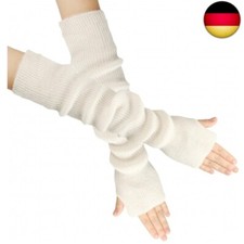 OTKARXUS Armstulpen Damen,1 Paar Lang Fingerlose Handschuhe Stricken mit