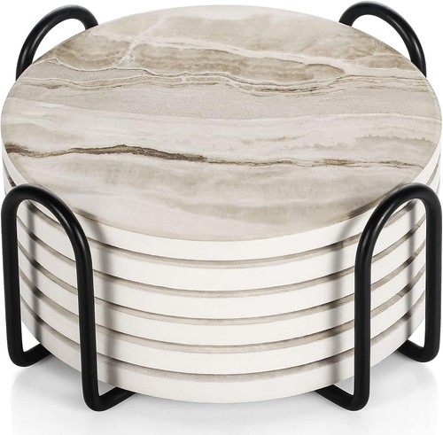 Marmor glas untersetzer - glas,