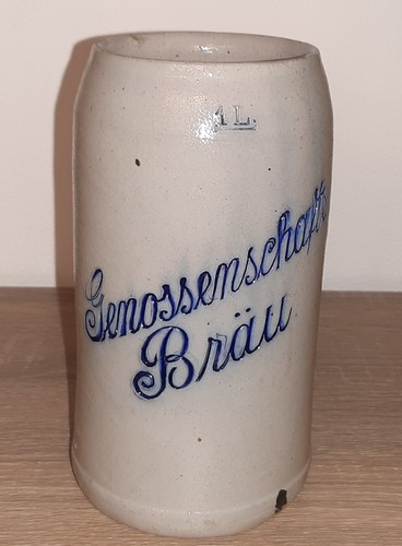 Alter handgedrehter maßkrug - alter,