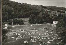 Weinheim Bergstrasse Weinheim Freibad ungelaufen ca. 1965