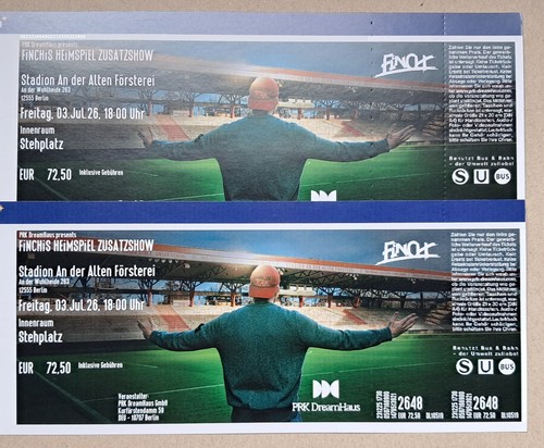 Tickets finch konzert - finch, berlin