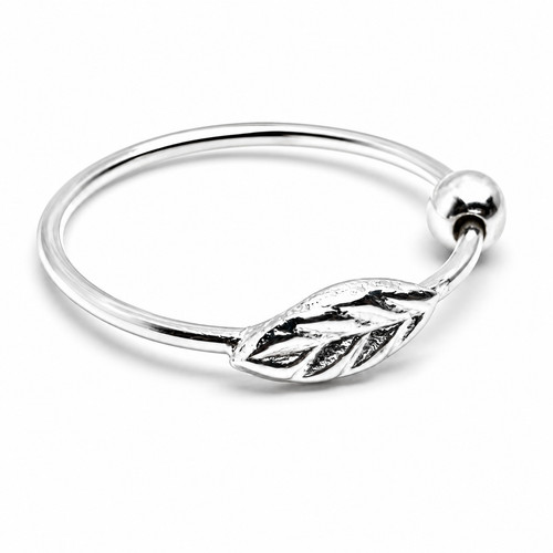 Feder nasenring creolen 925 - nasenring,
