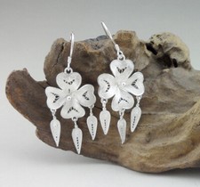 K14 Ohrringe vierblättriges