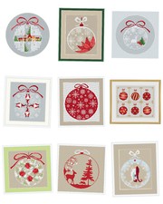 Farbiges Kreuzstichmuster als