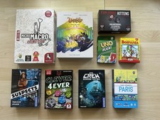 Brettspiel Kartenspiel Sammlung Konvolut (untamed, microMacro, Crew, Uno)