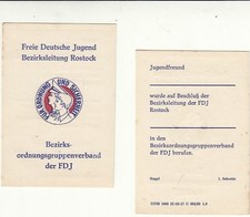 DDR FDJ blanko Ausweis