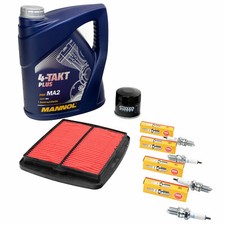 Wartungspaket für Suzuki GSF 1200 1996-00 Öl 4L +Luftfilter+Ölfilter+Zündkerzen