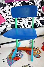 Vintage Kinder Bunter Stuhl Schreibtisch Frische bunte Farben Holz Stuhl