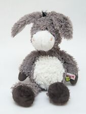 NICI Esel Kleeblatt 35 cm grau weiß Stofftier