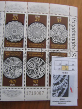 DDR Klb Erzgebirgische Klöppelspitze 3215-20 mit Pf. nach Richter 10 AII