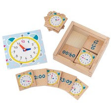 Kinder Lernuhr aus Holz
