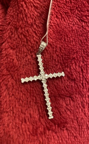 Moissanit kreuz anhänger - moissanit,