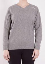 Ulvang Damen V-Neck Pullover Sweater Gr.M (DE 40) Wolle Grau 108328