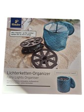 Tchibo Lichterketten Organizer Aufbewahrungstasche Türkis Modern 20,5cm