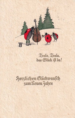 Künstler neujahr - kÜnstler-ak,